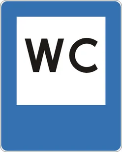 Znak drogowy informacyjny D-26C Toaleta publiczna - Wyposażenie miejsc publicznych - miniaturka - grafika 2
