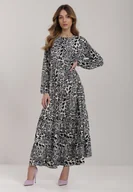 Sukienki - Szara Sukienka Athymes - miniaturka - grafika 1