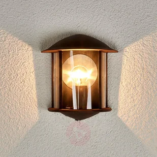 Lampenwelt Rdzawa zewnętrzna lampa LED ścienna Maelis - Lampy ogrodowe - miniaturka - grafika 4