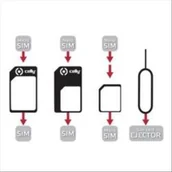 Pozostałe akcesoria do telefonów - Celly SIMKITAD adapter card adapter SIM-/Memory-card-adapter, SIMKITAD SIMKITAD - miniaturka - grafika 1