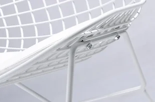 King Home Krzesło NET SOFT białe - biała poduszka MC-020.W.W - Krzesła - miniaturka - grafika 4