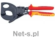 Knipex Nożyce zapadkowe do cięcia kabli i przewodów 95 36 280 (9536280) - Kombinerki i obcęgi - miniaturka - grafika 2