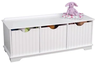 KidKraft KidKraft Drewniana komoda 3 pojemniki na zabawki Nantucket biała 14564 - Pojemniki na zabawki KidKraft KidKraft Drewniana komoda 3 pojemniki na zabawki Nantucket biała 14564 - Pojemniki na zabawki - miniaturka - grafika 2