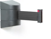 Wyposażenie miejsc publicznych - AJ Taśmowy system wygradzający montaż do ściany 9000 mm czarny,czarna taśma 312461 - miniaturka - grafika 1