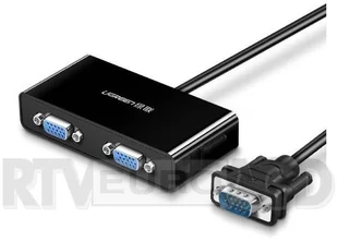 UGREEN ugreen VGA Splitter wtyczka VGA (D-Sub) 2 przewodu VGA VGA na 2 gniazda VGA Monitor Y Adapter sieciowy do podłączenia data do komputera i monitora na Home lub teatru i AV obsługuje funkcje Czarny (20918) - Kable komputerowe i do monitorów - miniaturka - grafika 2