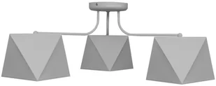 Helam Żyrandol ADAMANT 3xE27/60W/230V szary - Lampy sufitowe - miniaturka - grafika 2