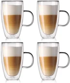 Szklanki - Orion 4x Szklanka termiczna z podwójną ścianką do KAWY 0,43 127204-SET - miniaturka - grafika 1