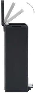 FENIKS vidaXL z pedałem bezdotykowy 30 L czarny stal 149573 - Kosze na śmieci - miniaturka - grafika 6