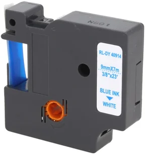 Dymo Zamiennik taśmy D1 40914 9mm biała/niebieski - Etykiety do drukarek - miniaturka - grafika 2