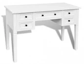 Biurka - Białe minimalistyczne biurko z szufladami A2-B44 - miniaturka - grafika 1