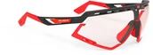 Okulary sportowe - Rudy Project Defender Okulary rowerowe, black matte/red fluo - impactx photochromic 2 red 2020 Okulary sportowe SP527406-0001 - miniaturka - grafika 1