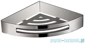 Koszyki łazienkowe - Omnires Uni Narożny koszyk prysznicowy mocowany do ściany chrom UN10332 - miniaturka - grafika 1