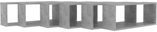 VidaXL Lumarko Półki ścienne kostki 6 szt., szarość betonu, 60x15x23 cm, płyta 807147 VidaXL - Półki do salonu - miniaturka - grafika 8