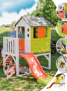 Smoby Smoby Domek na Palach plac zabaw Zjeżdżalnia 150 cm 810800 - Place zabaw - miniaturka - grafika 24