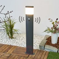 Lampy ogrodowe - LINDBY Słupek ogrodowy LED Marius z czujnikiem ruchu - miniaturka - grafika 1