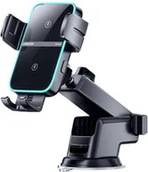 Uchwyty samochodowe do telefonów - Joyroom Uchwyt samochodowy Joyroom JR-ZS246 na kokpit z ładowarką Wireless 15W Black 13809 - miniaturka - grafika 1