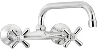 Deante Bateria BOS 050D SYMETRIO CHROM UMYWALKOWA ŚCIENNA - Baterie umywalkowe - miniaturka - grafika 4