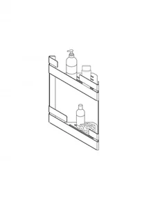 Deante Mokko Półka narożna podwójna ADM N541 ADM N541 - Półki łazienkowe - miniaturka - grafika 7