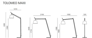 Artemide Lampa podłogowa Tolomeo Maxi 0510010A - Lampy stojące - miniaturka - grafika 4