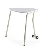 Meble do szkół i przedszkoli - AJ Produkty Stół składany HEX, 740x800x620 mm, szarobeżowy, szary - miniaturka - grafika 1