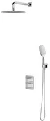 Stelaże i zestawy podtynkowe do WC - Omnires SYSSL11 CR SLIDE termostatyczny system prysznicowy podtynkowy - miniaturka - grafika 1
