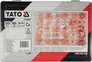 Yato 300 SZT PODKŁADEK MIEDZIANYCH MIĘKKICH MIX YT-06872 YATO YT-06872 - Narzędzia warsztatowe - miniaturka - grafika 2