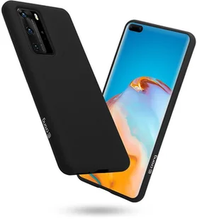 CRONG Crong Color Cover etui plecki na Huawei P40 Pro (czarny) CRG-COLR-HP40P-BLK - Etui i futerały do telefonów - miniaturka - grafika 2
