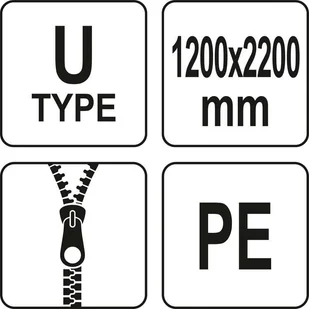 YATO OSŁONA PRZECIWPYŁOWA TYP U 220 X 120 CM - Akcesoria BHP - miniaturka - grafika 4