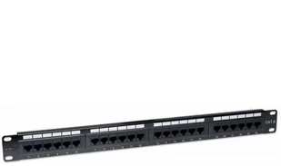 Techly Patch panel 1U UTP 24xR J45 Cat.6, czarny 22892 - Akcesoria do szaf serwerowych - miniaturka - grafika 7