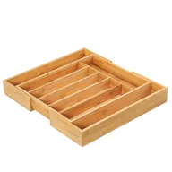 Pozostałe akcesoria kuchenne - Zassenhaus wkład na sztućce rozsuwany 34,5-47,5 x 40,5 x 6 cm bambus ZS-054286 - miniaturka - grafika 1