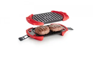 Lékué Lékué  grill mikrofalowy, opiekacz do kanapek, prasa do panini, 25,4 x 14 cm, czerwony 0220400R14M017 - Akcesoria i części do mikrofalówek - miniaturka - grafika 7