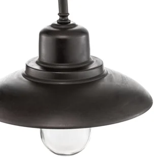 MORETTI LUCE Kinkiet zewnętrzny Patio, mosiądz antyk, wygięty - Lampy ogrodowe - miniaturka - grafika 2