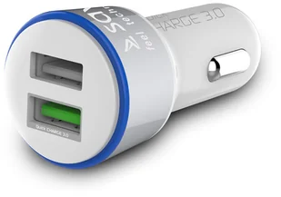 Elmak Ładowarka samochodowa Quick Charge 3.0 Savio SA-06/W, 5.4A, 3A, 2xUSB SAVIO SA-06/W - Kable komputerowe i do monitorów - miniaturka - grafika 6