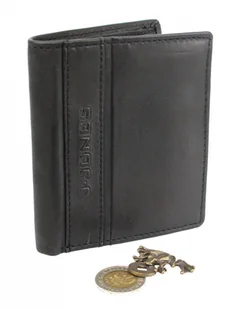 Wild Portfel Męski Skórzany JENNIFER JONES 5706 Skóra Licowa Mały Pionowy Bez Zapięcia - Portfele - miniaturka - grafika 8