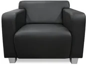 Inne - Roman Orlik - Zakład Tapicerski Fotel OSKAR z eko skóry kolor czarny - miniaturka - grafika 1