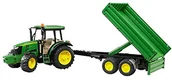 Samochody i pojazdy dla dzieci - bruder BRUDER 02108  John Deere 5115 m z windy wisiorek - miniaturka - grafika 1