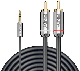Lindy 35332 Kabel mini jack 3.5mm 2x RCA Cromo Line 0,5m LY-35332 - Kable - miniaturka - grafika 2