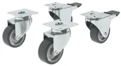 Zawiasy, okucia i inne akcesoria - STANDERS Rolki meblowe obrotowe 50 mm/40 kg 4 szt. Standers - miniaturka - grafika 1