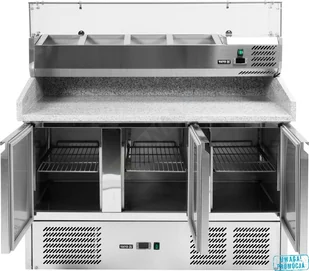 Yato STÓŁ CHŁODNICZY DO PIZZY 368L 6xGN1/4 YG-05305 - Szafy i witryny chłodnicze - miniaturka - grafika 6