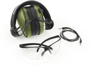 Realhunter Słuchawki ochronne aktywne RealHunter ACTiVE Pro oliwkowe + okulary ochronne 258-023 - Akcesoria BHP - miniaturka - grafika 7