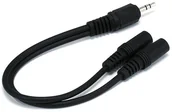 Kable - Monoprice Monoprice Splitter Słuchawkowy jack 3,5mm męski) na 2x jack 3,5mm żeńskie) 15 cm 100667) - miniaturka - grafika 1