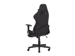 Beliani Krzesło biurowe regulowane ekoskóra czarne VICTORY - Fotele gamingowe - miniaturka - grafika 4