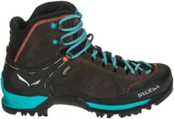 Buty trekkingowe męskie - Salewa BUTY WS MTN TRAINER MID GTXMAGNET/VIRIDIAN GREEN - miniaturka - grafika 1