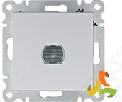 Wyłączniki światła i elektryczne - Hager LUMINA Ściemniacz przyciskowy 60-300W srebrny WL4032 WL4032/HAG - miniaturka - grafika 1