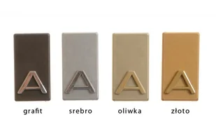 Litera samoprzylepna 4,5 cm grafit - plakietka - Numery na dom - miniaturka - grafika 2