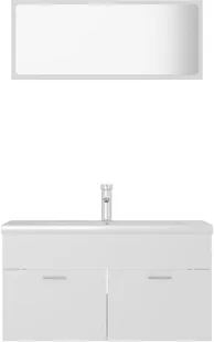 VidaXL Lumarko Zestaw mebli łazienkowych, biały, płyta wiórowa! 3071684 VidaXL - Meble łazienkowe - miniaturka - grafika 41