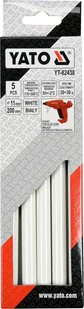 Yato KLEJ TERMOTOPLIWY 11,2x200MM 5SZT KOLOR BIAŁY YT-82438 YT-82438 - Kleje i inne preparaty budowlane - miniaturka - grafika 2