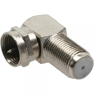 InLine Adapter AV Złącze F kątowe 90° męskie żeńskie metalizowane 69807 - Złącza, przejściówki, adaptery - miniaturka - grafika 2