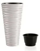Donice - Prosperplast SAND SLIM Doniczka 39x75cm biała DPSA400 - miniaturka - grafika 1