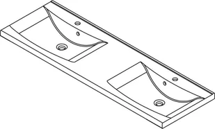 Sapho LUCIA 150x50 50154 - Umywalki - miniaturka - grafika 2